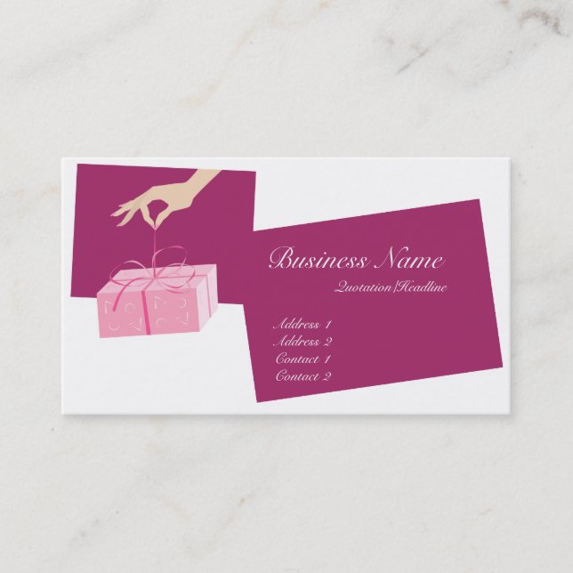 Carte De Visite Package/Carte de visite actuel (Devant)