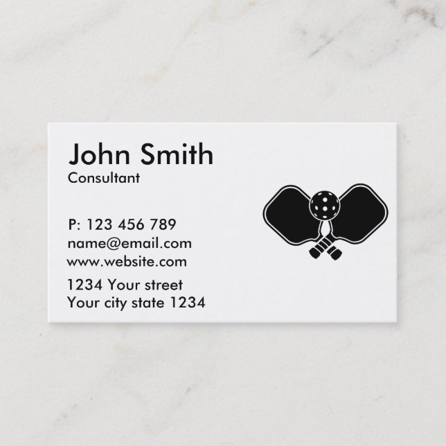 Carte De Visite Pagaie de basket (Devant)