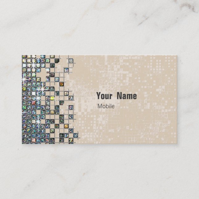 Carte De Visite Paillette d'hologramme (Devant)