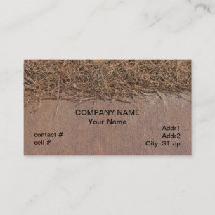 Carte De Visite Paillis naturel de pinestraw