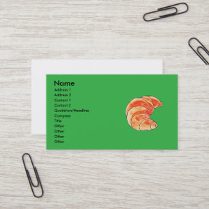Carte De Visite pain aux croissants bruns