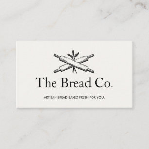 Carte De Visite Pain boulangerie Chef Pins à rouleaux