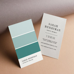 Carte De Visite Paint Chip   Concepteur de couleurs modifiables