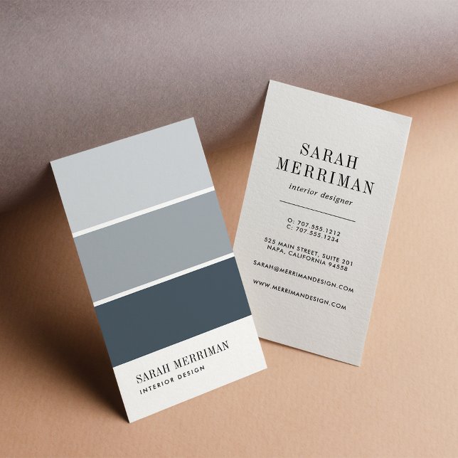 Carte De Visite Paint Chip | Concepteur de couleurs modifiables (Créateur téléchargé)
