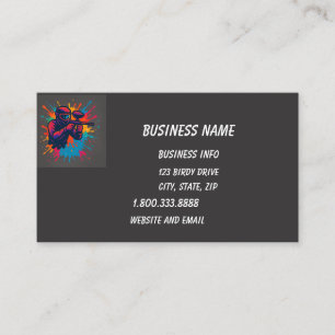 Carte De Visite Paintball Logo Joueur Pop Art Graphisme