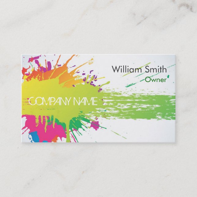 Carte De Visite Painter Business Card (Devant)