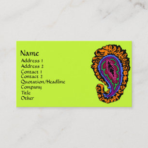 Carte De Visite Paisley