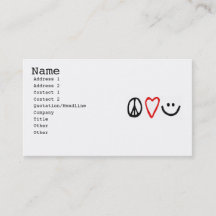 Paix, amour et sourire