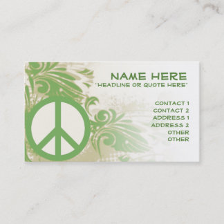 Carte De Visite Paix en nature