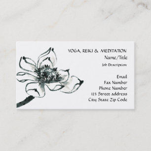 Carte De Visite Paix l belle aquarelle Lotus