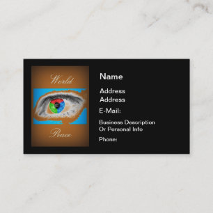 CARTE DE VISITE PAIX MONDIALE