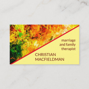 Carte De Visite Palette Artiste Colorée