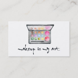 Carte De Visite Palette de maquilleur - le "maquillage est