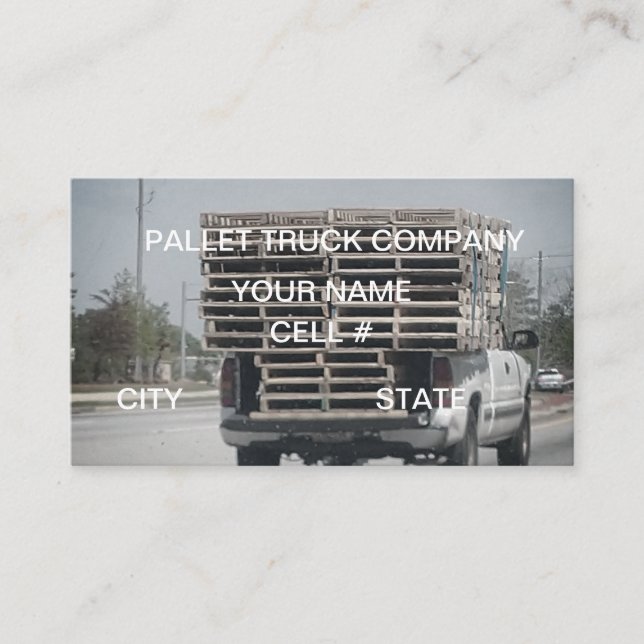 Carte de visite Palettes (Devant)