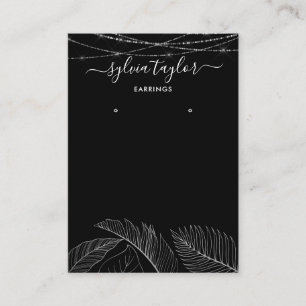 Carte De Visite Palm Monstera Leaf Écran d'oreille ajouter le logo
