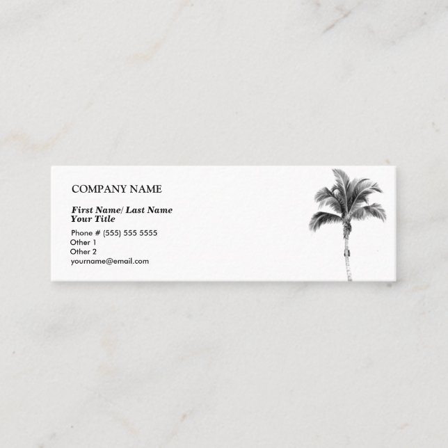 Carte de visite Palm Tree (Devant)