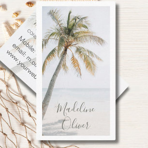 Carte De Visite Palm Tree Tropical Modern