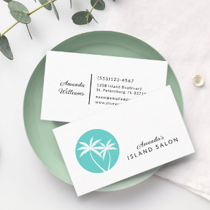 Carte De Visite Palm Trees Logo Island Lifestyle