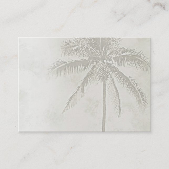 Carte De Visite Palms tropicaux (chubby) (Devant)