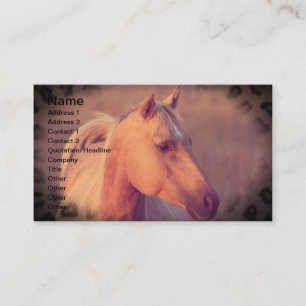 Carte De Visite Palomino Horse