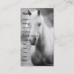Carte De Visite Palomino noir et blanc