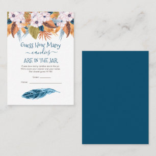 Carte De Visite Pampas Grass Guess Candies dans Jar Game