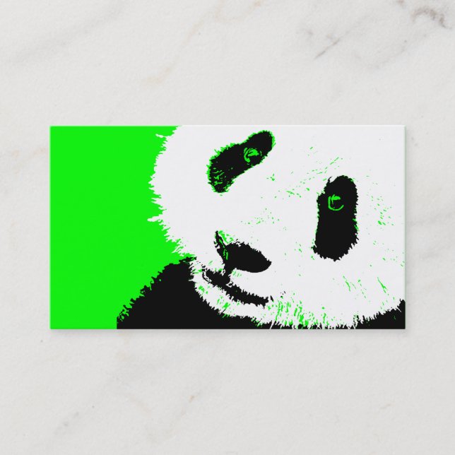 Carte De Visite panda. (Devant)