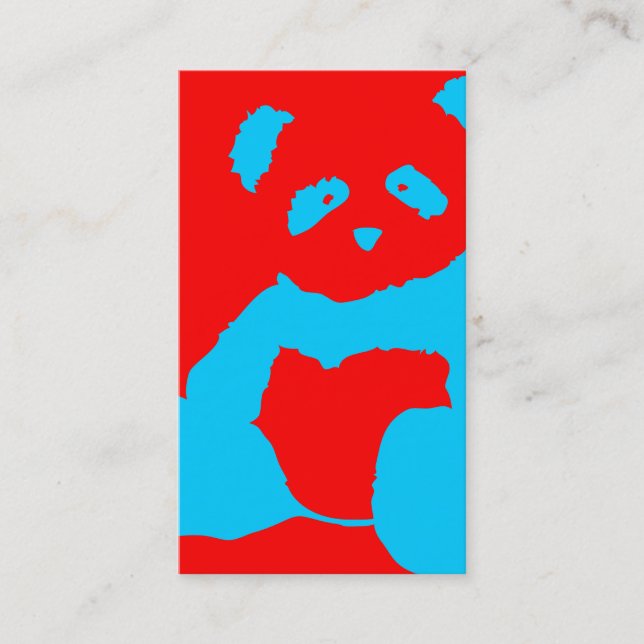 Carte De Visite panda plush (Devant)