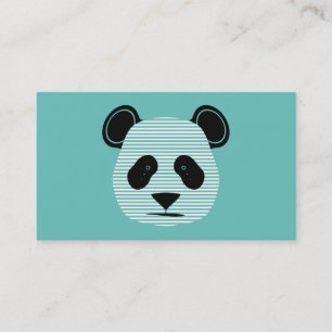 Carte De Visite panda rayures