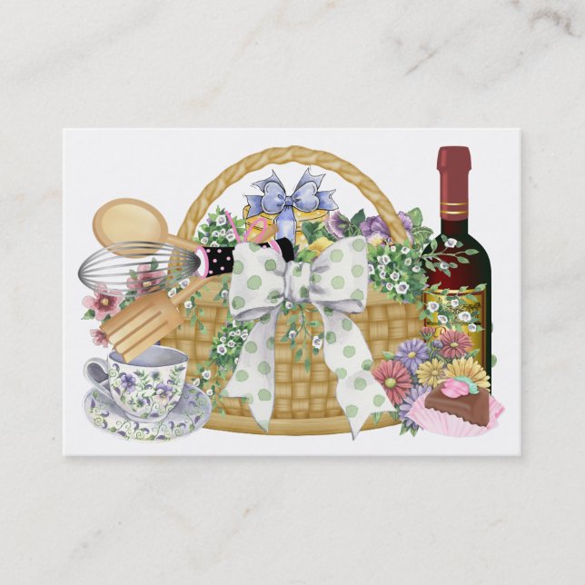 Carte De Visite Panier cadeau - SRF (Devant)