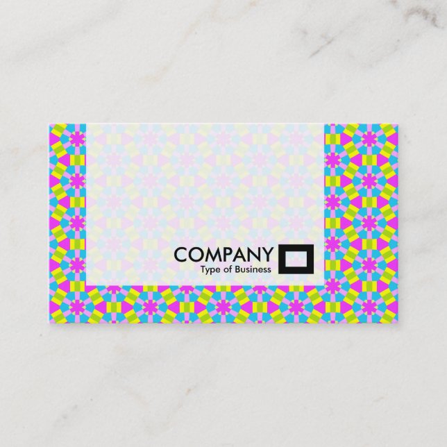 Carte De Visite Panneau - Coloré géométrique (Devant)
