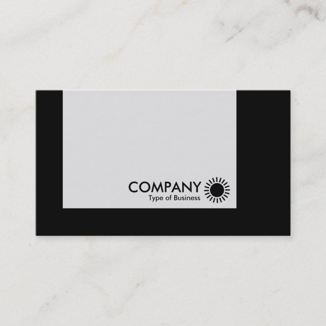 Carte De Visite Panneau - Couleurs - Art Déco - Noir (Devant)