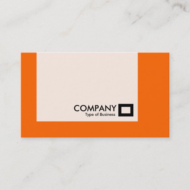 Carte De Visite Panneau - Couleurs - Orange (Devant)