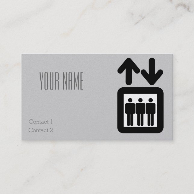 Carte De Visite panneau d'ascenseur (Devant)