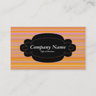 Carte De Visite Panneau décoratif 01 - Noir - Lignes de couleur