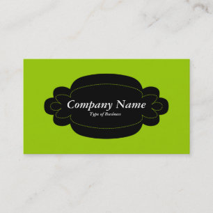 Carte De Visite Panneau décoratif 01 - Noir - Martien Vert