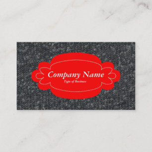 Carte De Visite Panneau décoratif 01 - Rouge - Laine fine 02