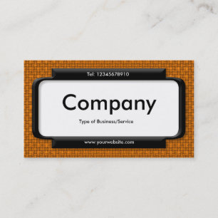 Carte De Visite Panneau élégant - Tissu orange foncé