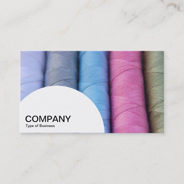 Carte De Visite Panneau semi-cercle - Roulettes de coton (Devant)