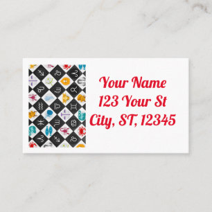 Carte De Visite Panneau solaire Zodiac Calendrier Astrologie Thund