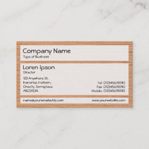 Carte De Visite Panneaux 02 - Bois 06