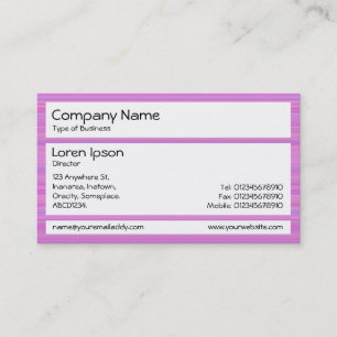 Carte De Visite Panneaux - Composé rose