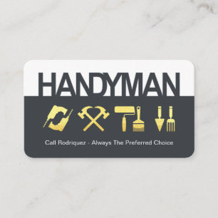 Carte De Visite Panneaux de construction d'outils de menuisier sim