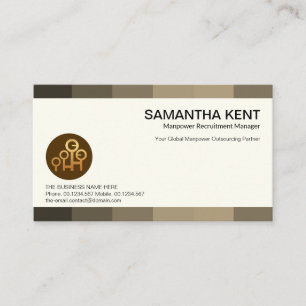 Carte De Visite Panneaux de teinte gris créatif Chasseur de tête