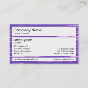 Carte De Visite Panneaux - Lac Violet