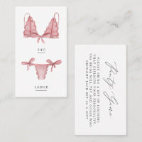 Panneaux & Palomas Taille de lingerie Insertion