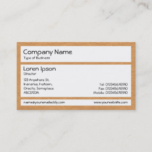 Carte De Visite Panneaux - Papier Crevé Jaune Orange