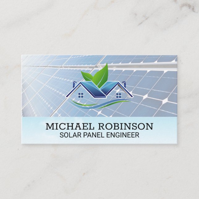 Carte De Visite Panneaux solaires | Clouds et Sky Eco Home (Devant)