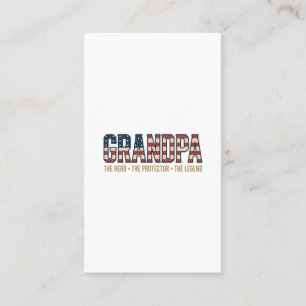 Carte De Visite Papé Patriotique Héros Protecteur Légende Vecteur 