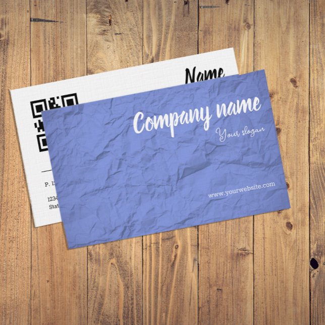 Carte De Visite Paper Creative Studios lavender QR Business Card (Créateur téléchargé)